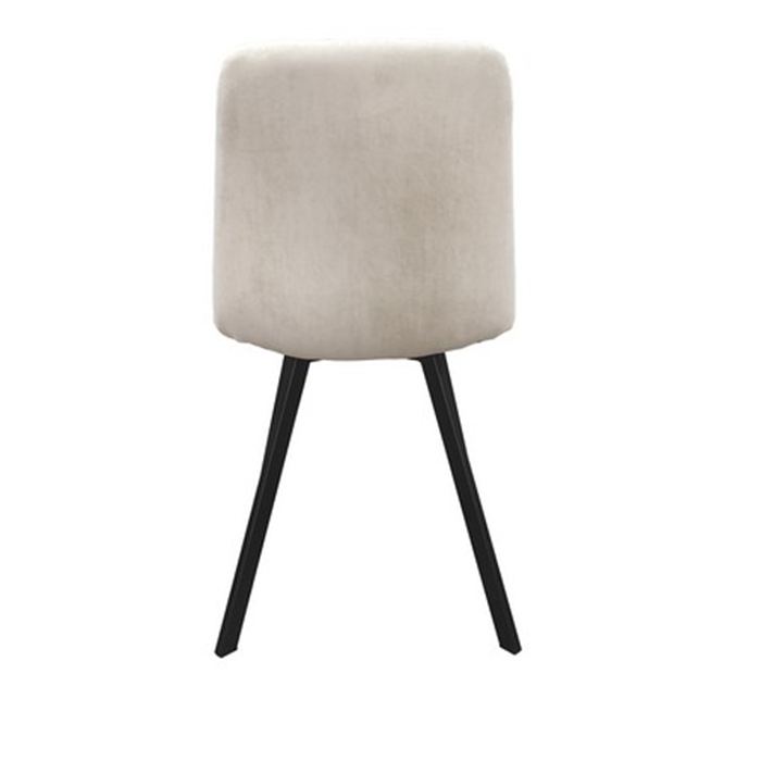 Стул ROKKO черный, велюр матовый бежевый beige 3