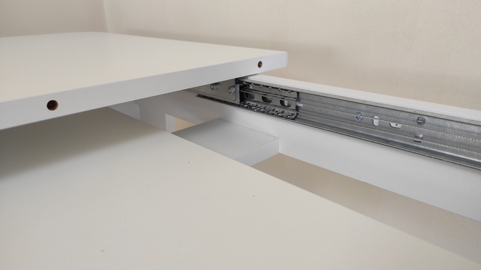 Стол обеденный KEWIN 110/145х70хh75,5, белый