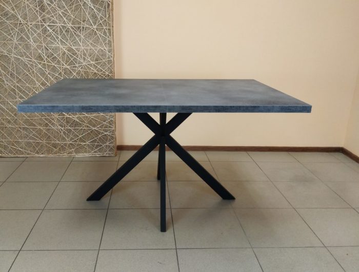 Стол обеденный GRACE 120/160*80 Бетон Портленд