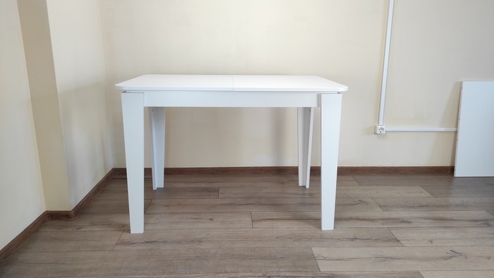 Стол обеденный KEWIN 110/145х70хh75,5, белый