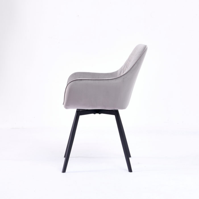 Кресло поворотное DC79001R велюр серый 81
