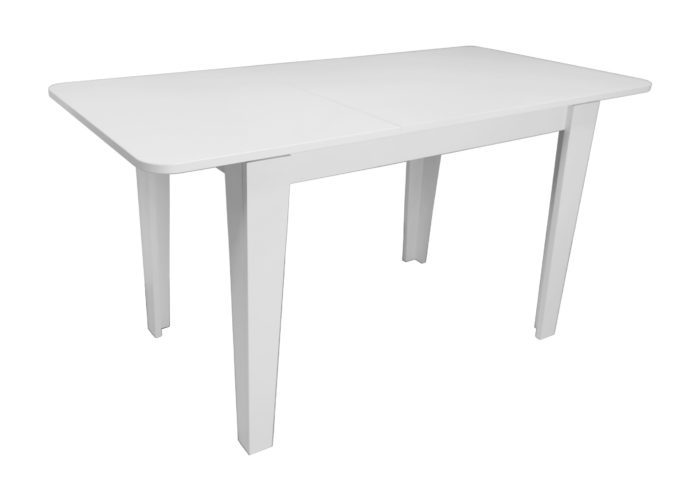 Стол обеденный KEWIN 110/145х70хh75,5, белый