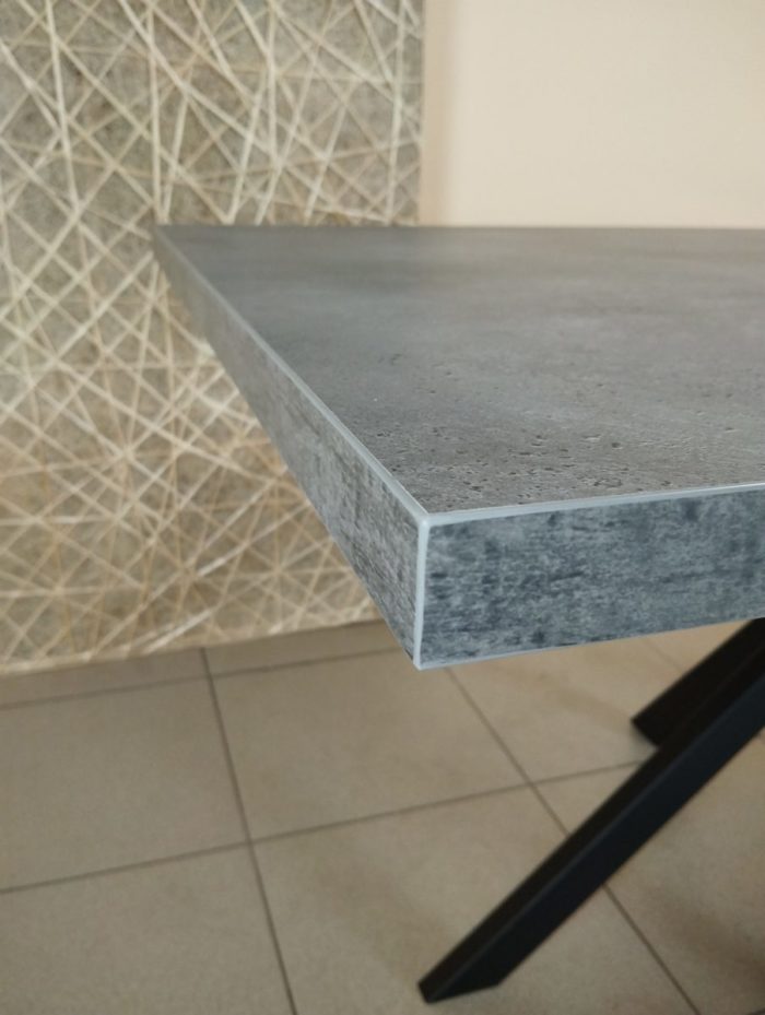 Стол обеденный GRACE 120/160*80 Бетон Портленд