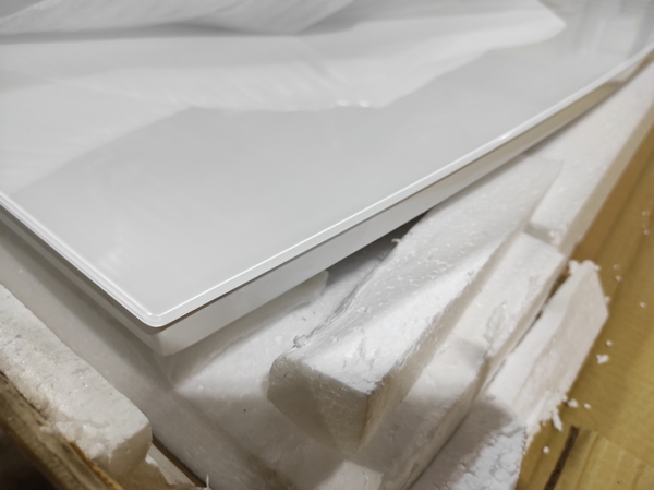 Стол обеденный DT211-1 140 белый глянец, стекло экстрабелое superwhite